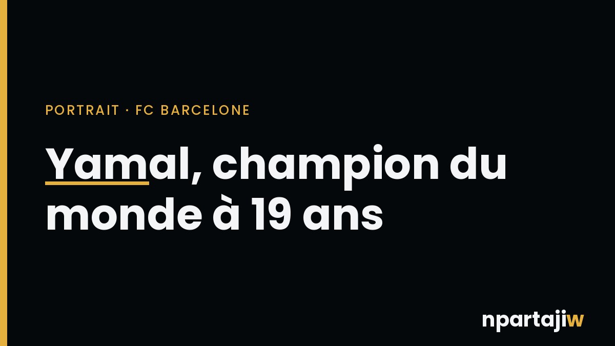 Lamine Yamal, ailier du FC Barcelone et de l'Espagne