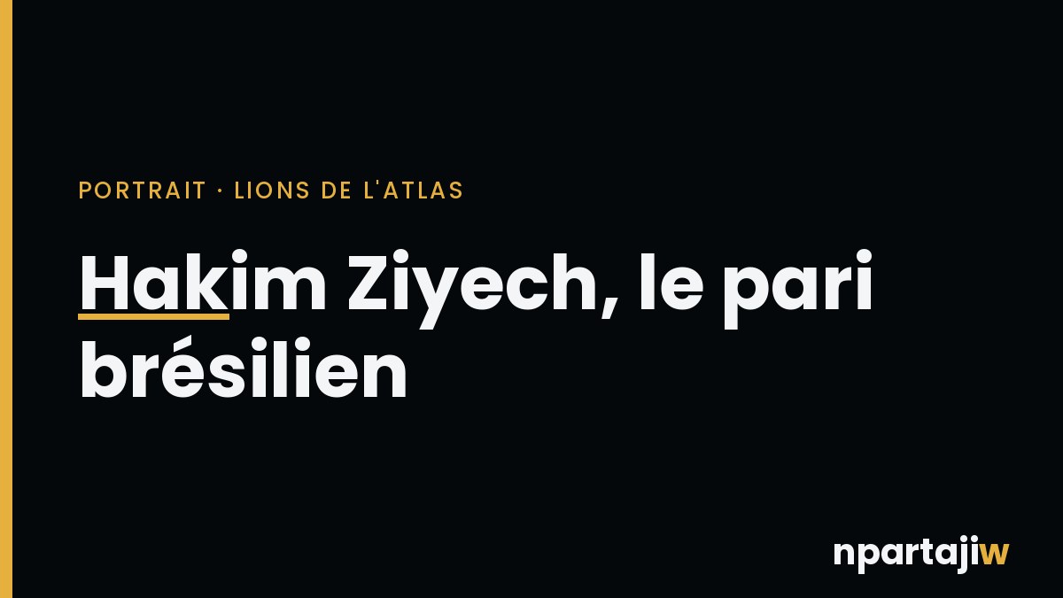 Hakim Ziyech, meneur de jeu international marocain